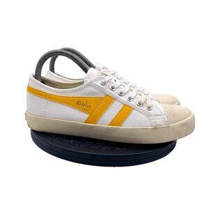 Gola Coaster Sneakers Yellow Stripe womens Size 8